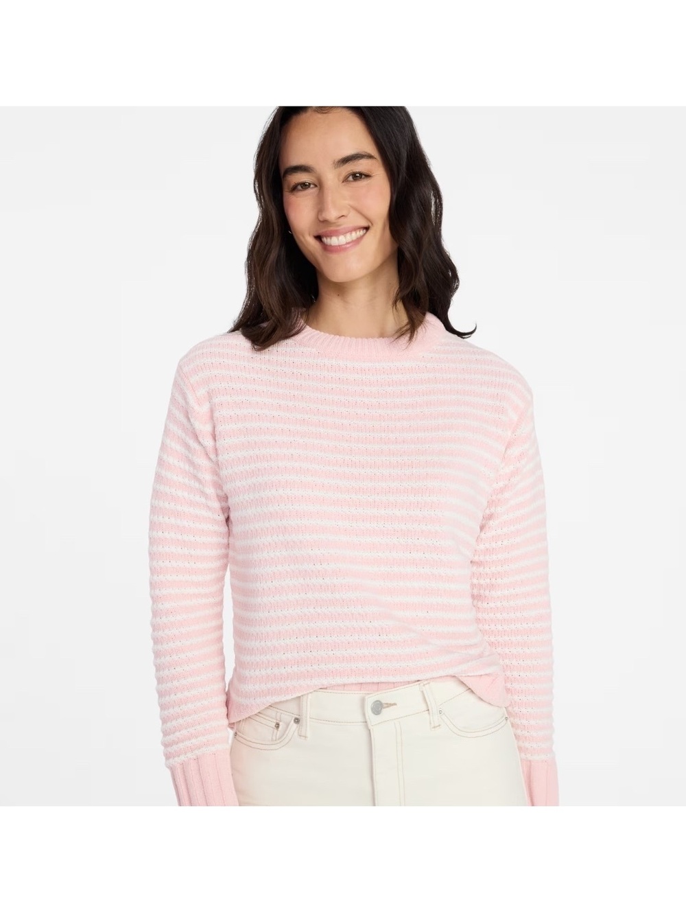Time and Tru Women's Pullover Chenille Top with Long Sleeve Size XL